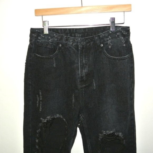 Unif‎ X Urban Outfitters Twerk Jeans Black 27 - Picture 10 of 14